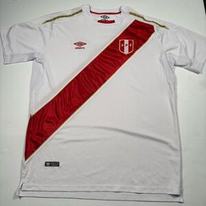 Umbro Peru 2018 Home World Cup Soccer Jersey SZ Large
